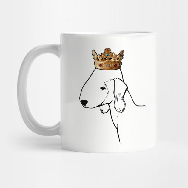 Bedlington Terrier Dog King Queen Wearing Crown by millersye